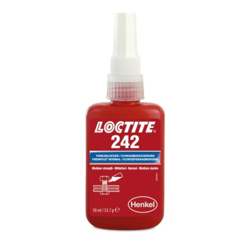 Loctite 242 – 50 ml – Tiksotropno lepilo za vijačno varovanje – 9002010000804