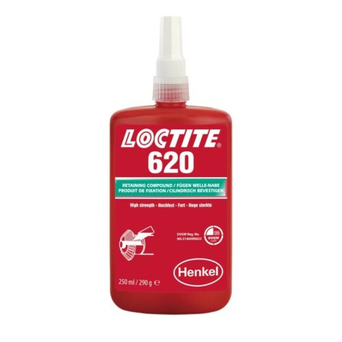 Loctite 620 – 250 ml – Sredstvo za spajanje cilindričnih delov visoke trdnosti – 5010266298931