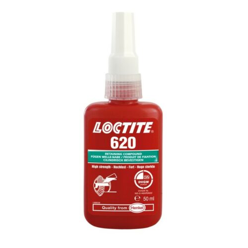 Loctite 620 – 50 ml – Sredstvo za spajanje cilindričnih delov visoke trdnosti – 9002010000910